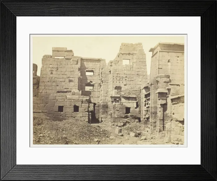 Framed Print : The Temple Palace, Medinet-Haboo, c. 1857. Creator: Francis Frith Framed Print : The Temple Palace, Medinet-Haboo, c. 1857. Creator: Francis Frith