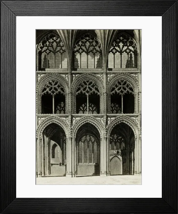 Framed Print : Ely Cathedral: Choir from an Engraving, c. 1891. Creator: Frederick Henry Evans Framed Print : Ely Cathedral: Choir from an Engraving, c. 1891. Creator: Frederick Henry Evans