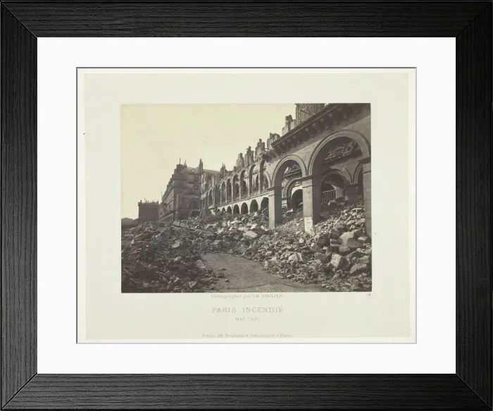 Framed Print : Paris Fire (Ministry of Finance), May 1871. Creator: Charles Soulier Framed Print : Paris Fire (Ministry of Finance), May 1871. Creator: Charles Soulier