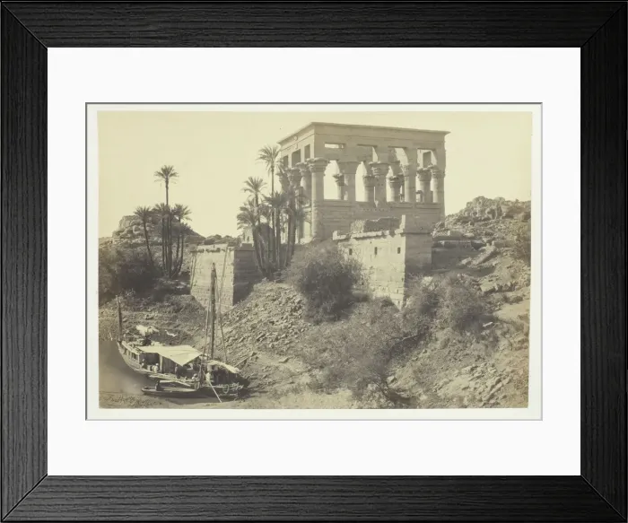 Framed Print : Pharoahs Bed, Island of Philae, 1857. Creator: Francis Frith Framed Print : Pharoahs Bed, Island of Philae, 1857. Creator: Francis Frith