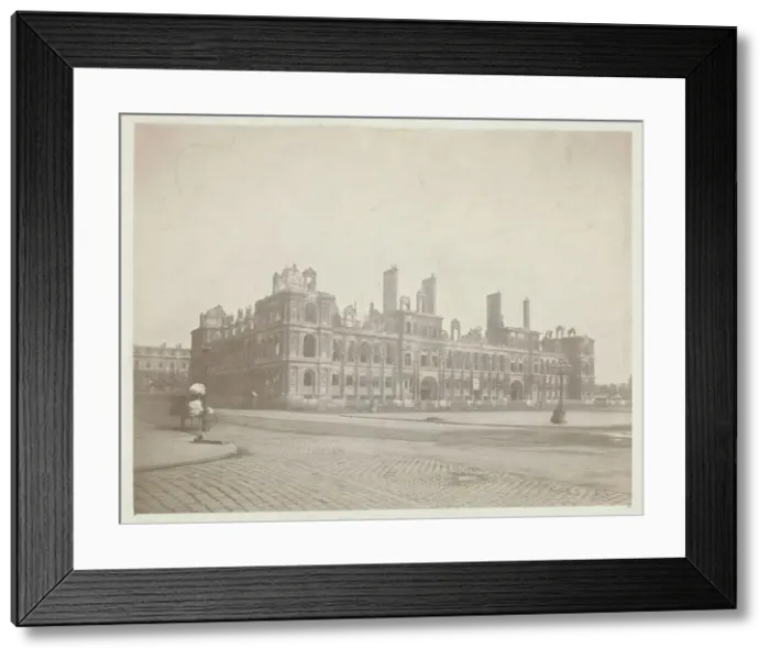 Framed Print : Paris Fire (The Facade of City Hall), May 1871. Creator: Charles Soulier Framed Print : Paris Fire (The Facade of City Hall), May 1871. Creator: Charles Soulier