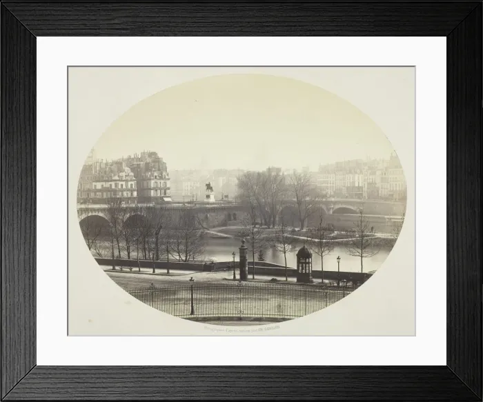 Framed Print : The Pont Neuf in Paris, 1860 / 75. Creator: Charles Soulier Framed Print : The Pont Neuf in Paris, 1860 / 75. Creator: Charles Soulier