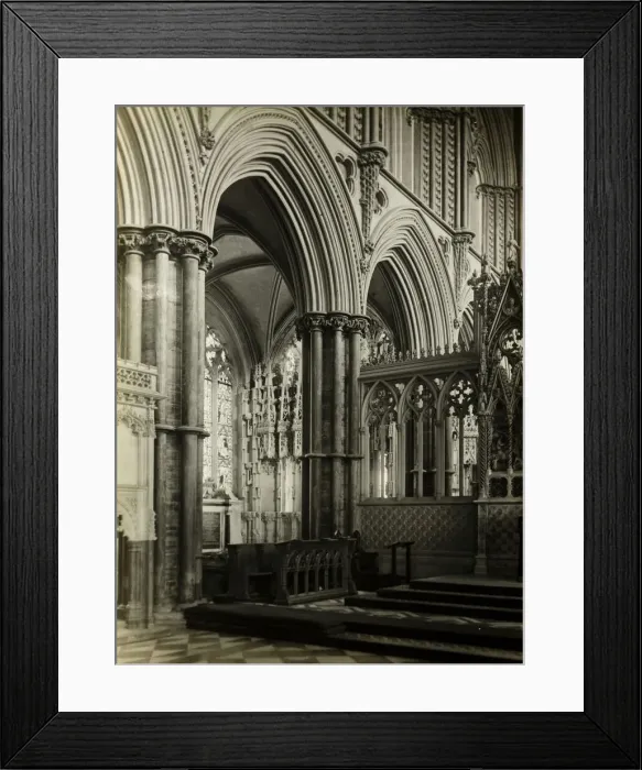 Framed Print : Ely Cathedral: Choir to Northeast, 1891. Creator: Frederick Henry Evans Framed Print : Ely Cathedral: Choir to Northeast, 1891. Creator: Frederick Henry Evans