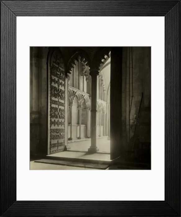 Framed Print : Ely Cathedral: Galilee Porch from Nave, c. 1891. Creator: Frederick Henry Evans Framed Print : Ely Cathedral: Galilee Porch from Nave, c. 1891. Creator: Frederick Henry Evans