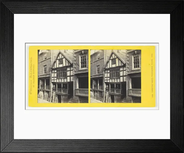 Framed Print : Chester - Gods Providence House, 1652, 1850 / 94. Creator: Francis Bedford Framed Print : Chester - Gods Providence House, 1652, 1850 / 94. Creator: Francis Bedford