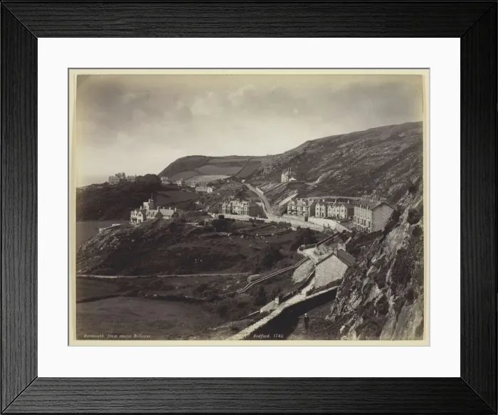 Framed Print : Barmouth, from above Bellevue, 1860 / 94. Creator: Francis Bedford Framed Print : Barmouth, from above Bellevue, 1860 / 94. Creator: Francis Bedford