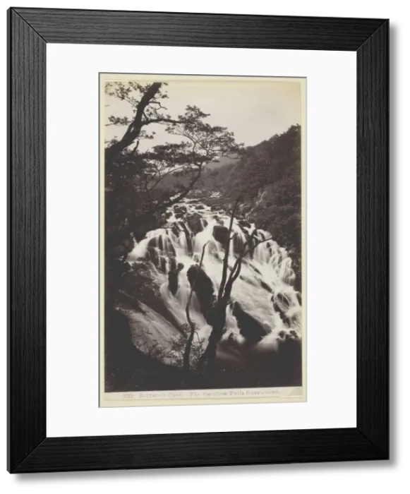 Framed Print : Bettws-y Coed, The Swallow Falls from Above, 1860 / 94. Creator: Francis Bedford Framed Print : Bettws-y Coed, The Swallow Falls from Above, 1860 / 94. Creator: Francis Bedford