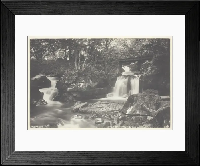 Framed Print : Glen Lyn, the Rustic Bridge, 1860 / 94. Creator: Francis Bedford Framed Print : Glen Lyn, the Rustic Bridge, 1860 / 94. Creator: Francis Bedford