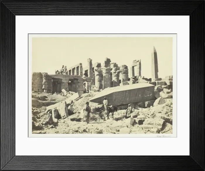 Framed Print : The Broken Obelisk, Karnac, 1857. Creator: Francis Frith Framed Print : The Broken Obelisk, Karnac, 1857. Creator: Francis Frith