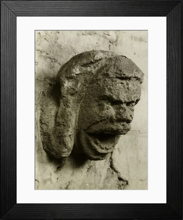 Framed Print : Ely Cathedral: Head in South Nave Triforium, c. 1891. Creator: Frederick Henry Evans Framed Print : Ely Cathedral: Head in South Nave Triforium, c. 1891. Creator: Frederick Henry Evans