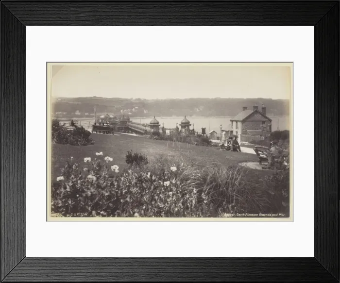 Framed Print : Bangor, Garth Pleasure Grounds and Pier, 1860 / 94. Creator: Francis Bedford Framed Print : Bangor, Garth Pleasure Grounds and Pier, 1860 / 94. Creator: Francis Bedford
