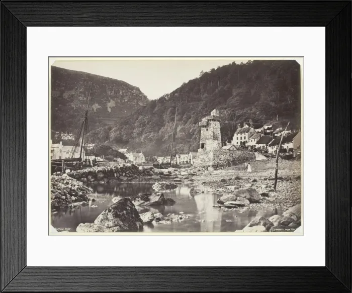 Framed Print : Lynmouth from the Sea, 1860 / 94. Creator: Francis Bedford Framed Print : Lynmouth from the Sea, 1860 / 94. Creator: Francis Bedford