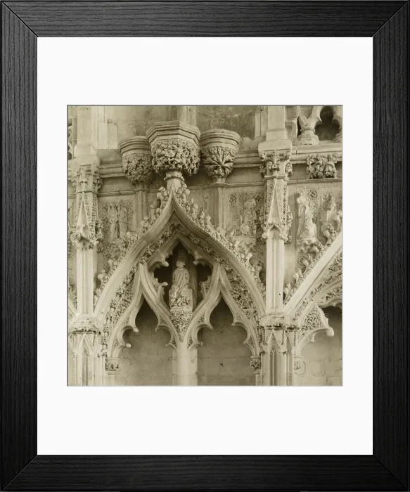 Framed Print : Ely Cathedral: Lady Chapel, details, c. 1891. Creator: Frederick Henry Evans Framed Print : Ely Cathedral: Lady Chapel, details, c. 1891. Creator: Frederick Henry Evans
