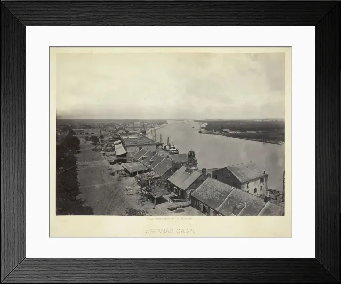 Framed Print : Savannah, GA, No. 1, 1866. Creator: George N. Barnard Framed Print : Savannah, GA, No. 1, 1866. Creator: George N. Barnard
