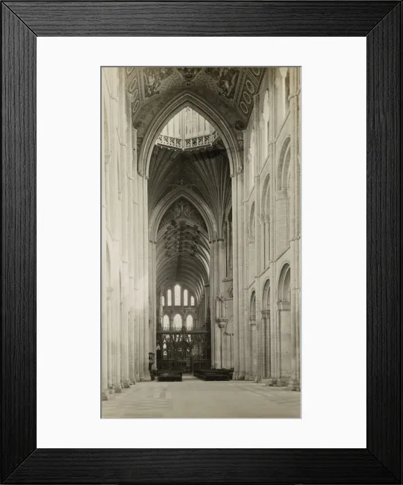 Framed Print : Ely Cathedral: Nave to East, from Octagon Arch, 1891. Creator: Frederick Henry Evans Framed Print : Ely Cathedral: Nave to East, from Octagon Arch, 1891. Creator: Frederick Henry Evans