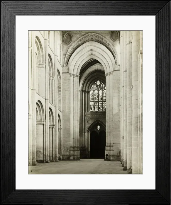 Framed Print : Ely Cathedral: Nave, Arches at West End, 1891. Creator: Frederick Henry Evans Framed Print : Ely Cathedral: Nave, Arches at West End, 1891. Creator: Frederick Henry Evans