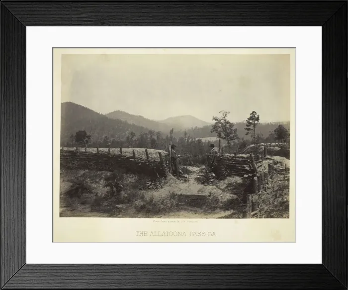 Framed Print : The Allatoona Pass, GA, 1866. Creator: George N. Barnard Framed Print : The Allatoona Pass, GA, 1866. Creator: George N. Barnard