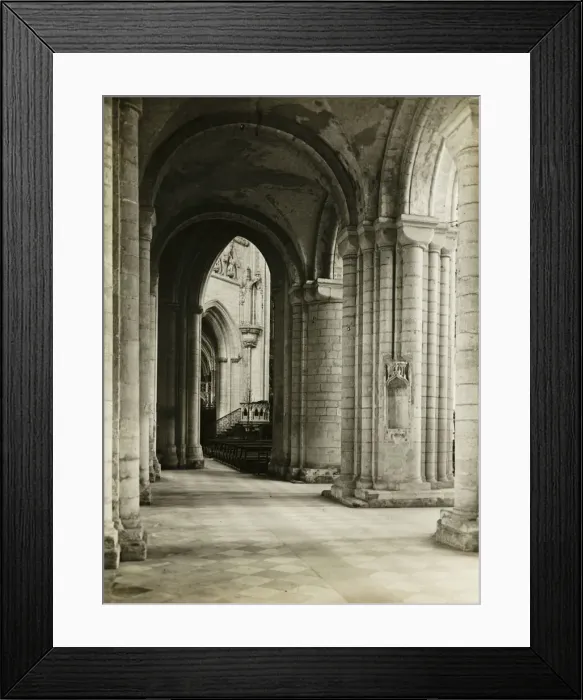 Framed Print : Ely Cathedral: North Aisle to East, 1891. Creator: Frederick Henry Evans Framed Print : Ely Cathedral: North Aisle to East, 1891. Creator: Frederick Henry Evans