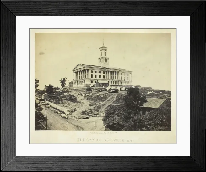 Framed Print : The Capitol, Nashville, Tennessee, 1864. Creator: George N. Barnard Framed Print : The Capitol, Nashville, Tennessee, 1864. Creator: George N. Barnard