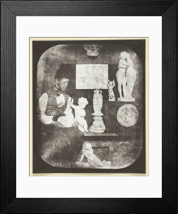 Framed Print : Bayard et ses Statuettes, 1842 / 50, printed 1965. Creator: Hippolyte Bayard Framed Print : Bayard et ses Statuettes, 1842 / 50, printed 1965. Creator: Hippolyte Bayard
