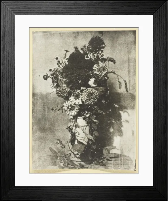 Framed Print : Bouquet de Fleurs, 1842 / 50, printed 1965. Creator: Hippolyte Bayard Framed Print : Bouquet de Fleurs, 1842 / 50, printed 1965. Creator: Hippolyte Bayard