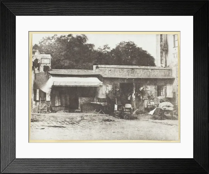 Framed Print : Brocanteurs rue de Rocher, 1842 / 50, printed 1965. Creator: Hippolyte Bayard Framed Print : Brocanteurs rue de Rocher, 1842 / 50, printed 1965. Creator: Hippolyte Bayard