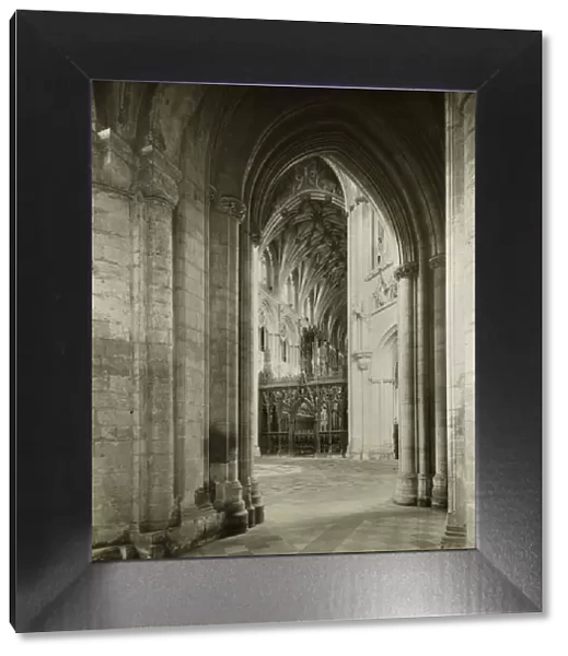 Ely Cathedral: Octagon from South Aisle, c. 1891. Creator: Frederick Henry Evans