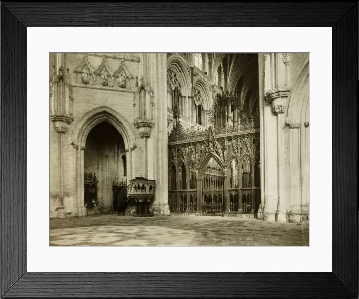 Framed Print : Ely Cathedral: Octagon into Choir, c. 1891. Creator: Frederick Henry Evans Framed Print : Ely Cathedral: Octagon into Choir, c. 1891. Creator: Frederick Henry Evans