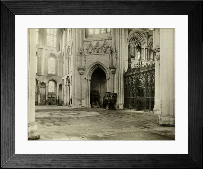 Framed Print : Ely Cathedral: Octagon from South Transept Chairs & Benches Removed, 1899 Framed Print : Ely Cathedral: Octagon from South Transept Chairs & Benches Removed, 1899