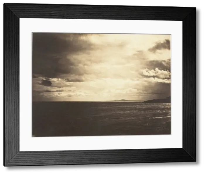 Framed Print : Cloudy Sky, Mediterranean Sea, 1857. Creator: Gustave Le Gray Framed Print : Cloudy Sky, Mediterranean Sea, 1857. Creator: Gustave Le Gray