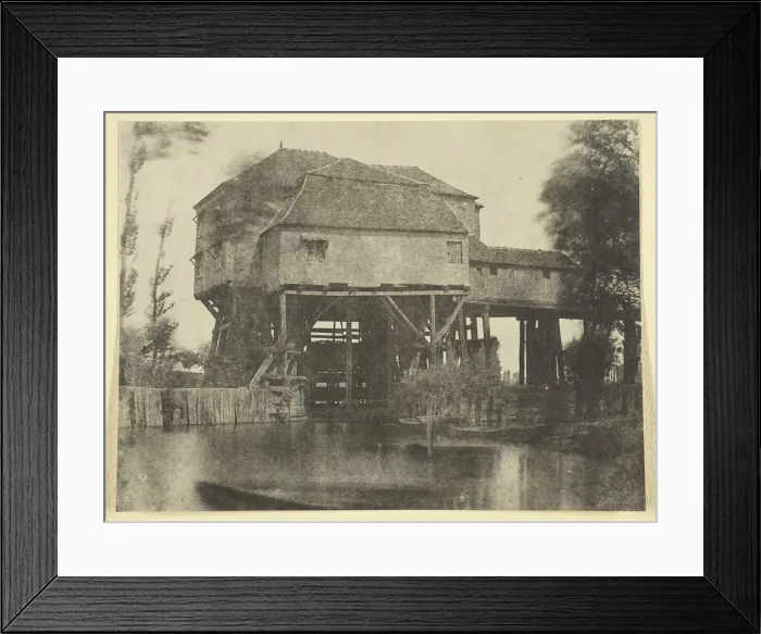 Framed Print : Le Moulin de Saint-Ouen, 1845, printed 1965. Creator: Hippolyte Bayard Framed Print : Le Moulin de Saint-Ouen, 1845, printed 1965. Creator: Hippolyte Bayard