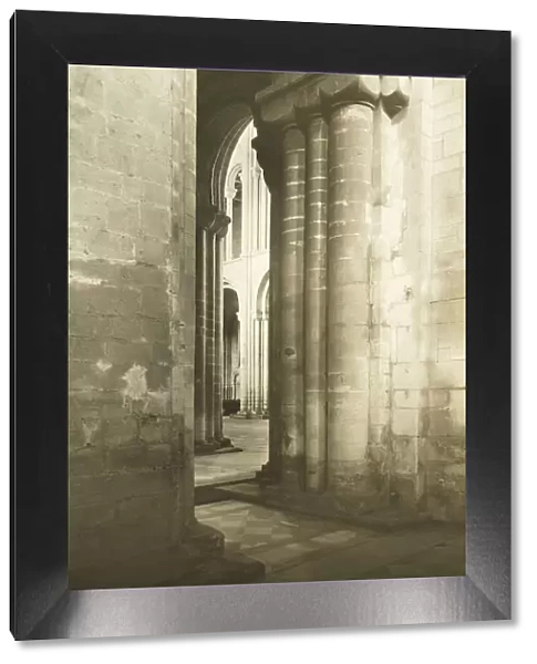 Ely Cathedral: Southwest Transept into Nave, c. 1891. Creator: Frederick Henry Evans