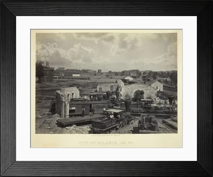Framed Print : City of Atlanta, GA, No. 1, 1866. Creator: George N. Barnard Framed Print : City of Atlanta, GA, No. 1, 1866. Creator: George N. Barnard
