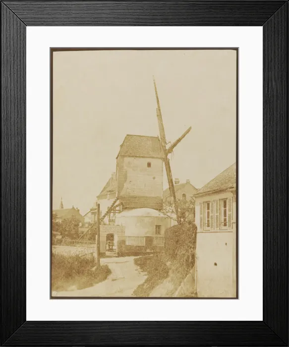 Framed Print : Moulin de la Galette (Montmartre), 1842. Creator: Hippolyte Bayard Framed Print : Moulin de la Galette (Montmartre), 1842. Creator: Hippolyte Bayard