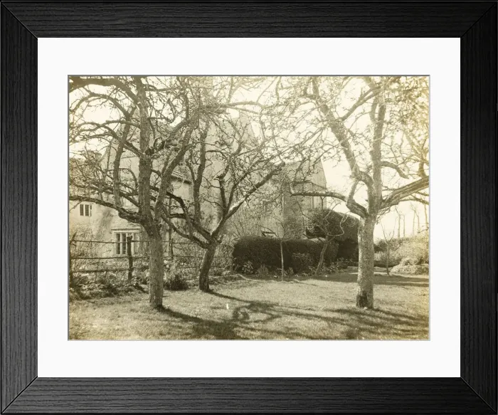 Framed Print : Kelmscott Manor: From the Orchard, 1896. Creator: Frederick Henry Evans Framed Print : Kelmscott Manor: From the Orchard, 1896. Creator: Frederick Henry Evans