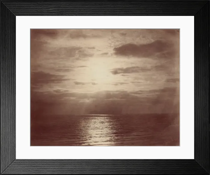 Framed Print : Solar Effect in the Clouds-Ocean, 1856 / 57. Creator: Gustave Le Gray Framed Print : Solar Effect in the Clouds-Ocean, 1856 / 57. Creator: Gustave Le Gray