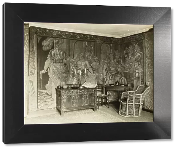 Kelmscott Manor: In the Tapestry Room, 1896. Creator: Frederick Henry Evans