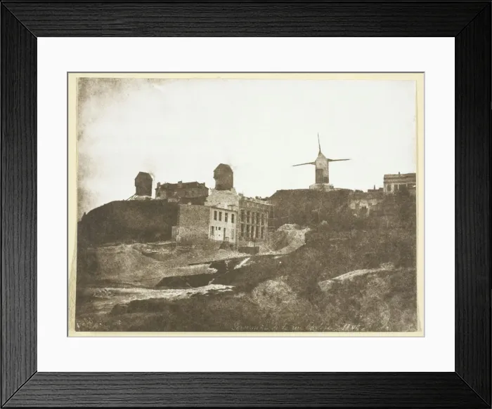 Framed Print : Moulins de Montmartre, possibly 1842 / 50, printed 1965. Creator: Hippolyte Bayard Framed Print : Moulins de Montmartre, possibly 1842 / 50, printed 1965. Creator: Hippolyte Bayard