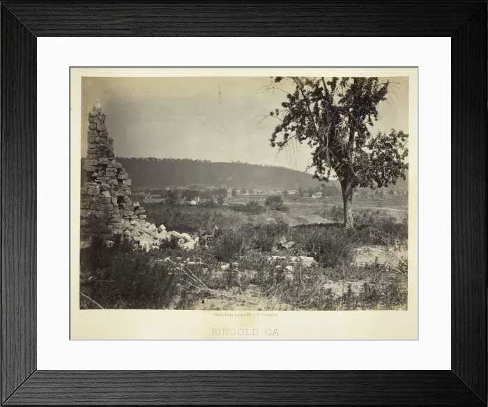 Framed Print : Ringold, GA, 1866. Creator: George N. Barnard Framed Print : Ringold, GA, 1866. Creator: George N. Barnard
