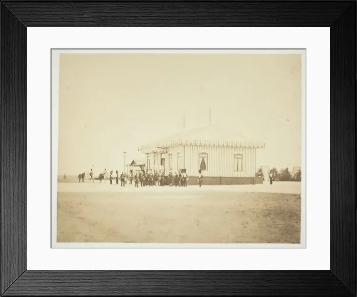 Framed Print : Untitled [officers and dignitaries], 1857. Creator: Gustave Le Gray