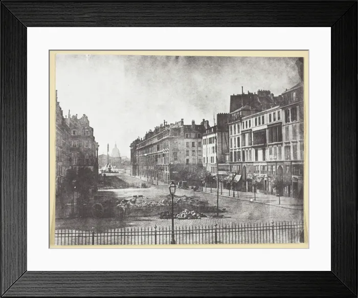 Framed Print : Rue Royale et Restes des Barricades de 1848, 1848, printed 1965 Framed Print : Rue Royale et Restes des Barricades de 1848, 1848, printed 1965