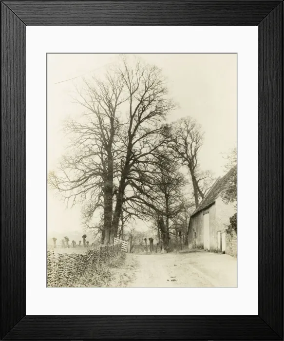 Framed Print : Kelmscott Manor: Road and Entrance, 1896. Creator: Frederick Henry Evans Framed Print : Kelmscott Manor: Road and Entrance, 1896. Creator: Frederick Henry Evans