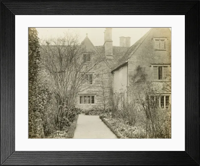 Framed Print : Kelmscott Manor: The Garden Front, 1896. Creator: Frederick Henry Evans Framed Print : Kelmscott Manor: The Garden Front, 1896. Creator: Frederick Henry Evans