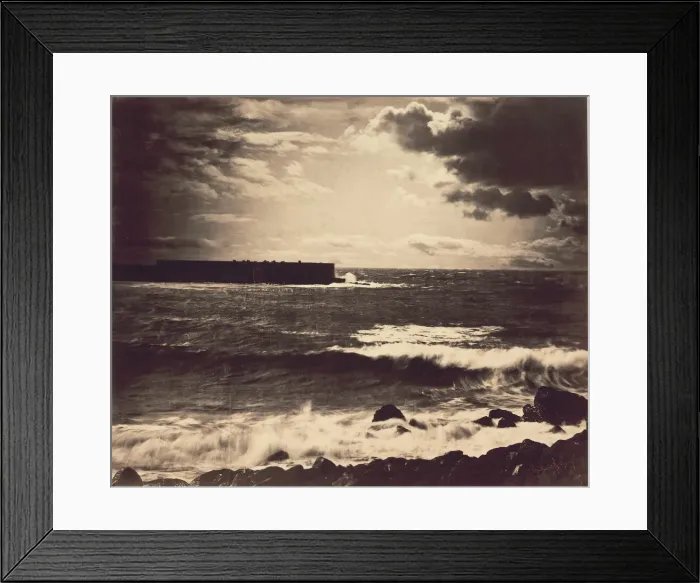 Framed Print : The Great Wave, Sete, 1857. Creator: Gustave Le Gray Framed Print : The Great Wave, Sete, 1857. Creator: Gustave Le Gray