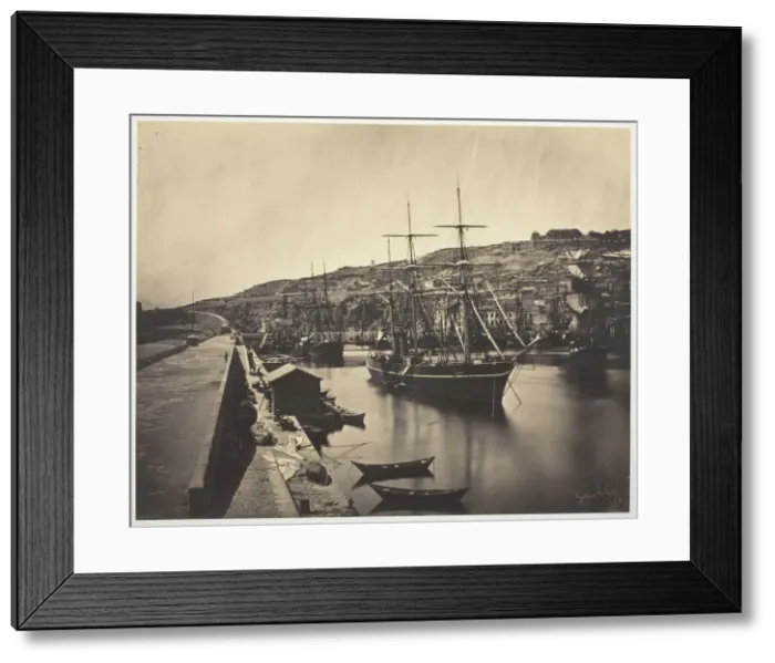 Framed Print : The Port and City of Sete-Mediterranean (Port et Ville de Sete-Mediterrané Framed Print : The Port and City of Sete-Mediterranean (Port et Ville de Sete-Mediterrané