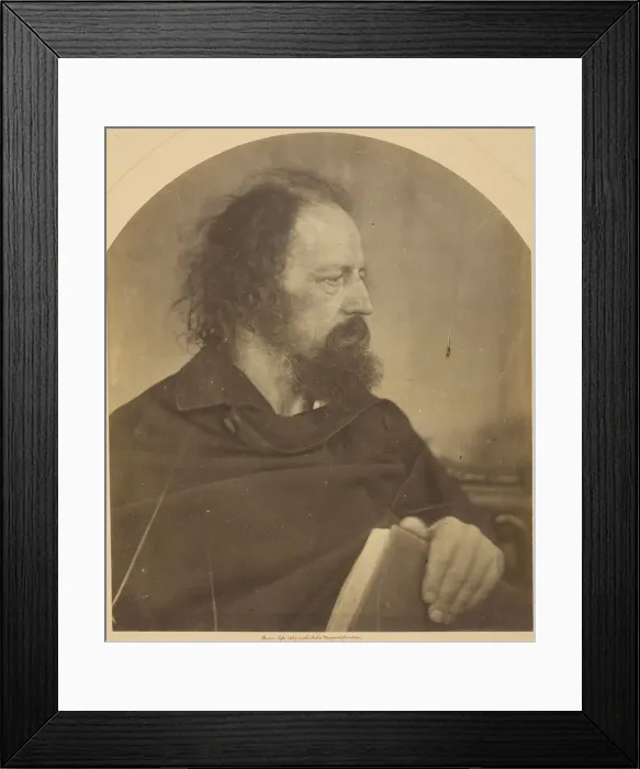 Framed Print : The Dirty Monk, Alfred Tennyson, 1865. Creator: Julia Margaret Cameron Framed Print : The Dirty Monk, Alfred Tennyson, 1865. Creator: Julia Margaret Cameron