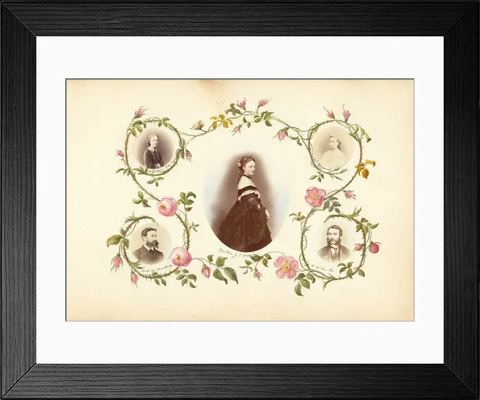 Framed Print : The Madame B Album, 1870s. Creator: Marie Blanche Hennelle Fournier Framed Print : The Madame B Album, 1870s. Creator: Marie Blanche Hennelle Fournier