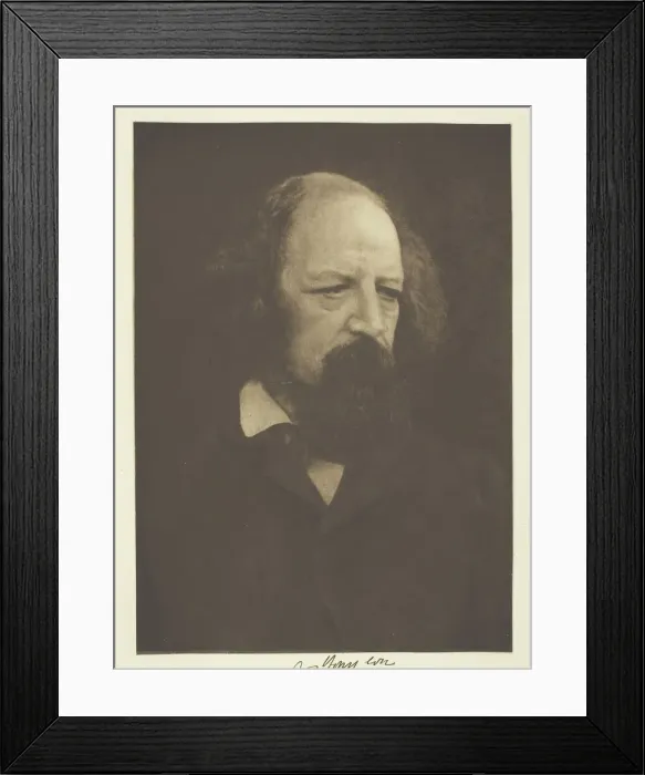 Framed Print : Alfred, Lord Tennyson, 1866, printed c. 1893. Creator: Julia Margaret Cameron Framed Print : Alfred, Lord Tennyson, 1866, printed c. 1893. Creator: Julia Margaret Cameron