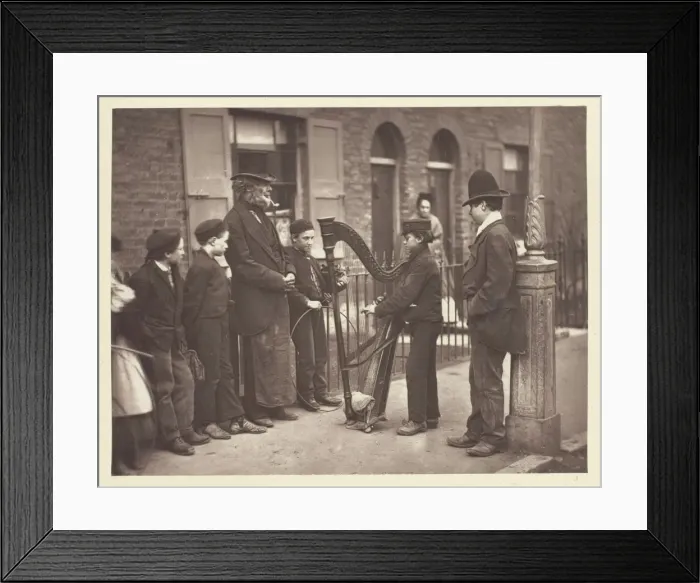 Framed Print : Halian Street Musicians, 1881. Creator: John Thomson Framed Print : Halian Street Musicians, 1881. Creator: John Thomson
