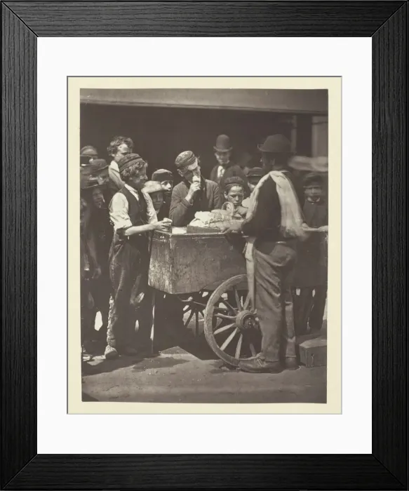 Framed Print : Halfpenny Ices, 1881. Creator: John Thomson Framed Print : Halfpenny Ices, 1881. Creator: John Thomson